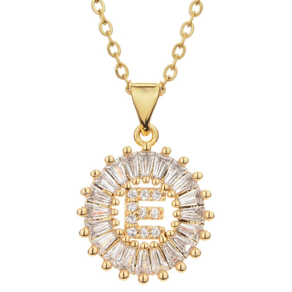 Initial Baguette Diamond Medallion 2-in-1 Watch Charm & Necklace - Bansri Mehta Design