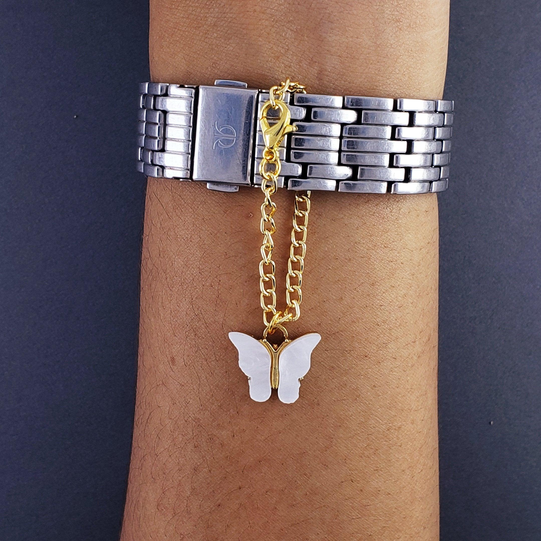 Mother of Pearl Butterfly Watch Charm - Bansri Mehta Design
