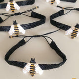 Busybee Beaded Adjustable Tassel Bracelet - Bansri Mehta Design