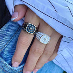 Enamel Cuboid Ring - Bansri Mehta Design