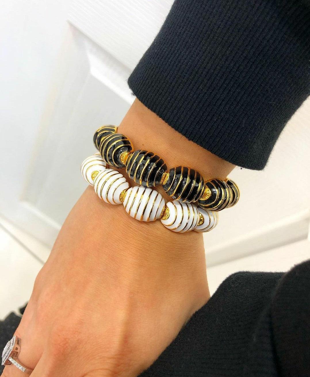 Sara Enamel Bangle Bracelet - Bansri Mehta Design