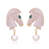 Malborough Zebra Earrings - Bansri Mehta Design