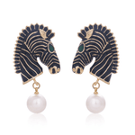 ST. James Zebra Earrings - Bansri Mehta Design