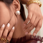 Imana Flexi Mesh Bracelet, Hoop Earrings & Ring Set - Bansri Mehta Design