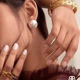 Imana Flexi Mesh Bracelet, Hoop Earrings & Ring Set - Bansri Mehta Design