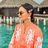 White Elepha Earrings - Bansri Mehta Design