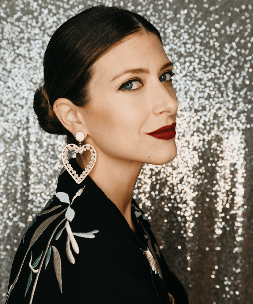 Palermo Heart Hoop Earring - Bansri Mehta Design