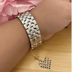Emoji Crystal Heart Watch Charm - Bansri Mehta Design