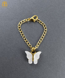 Mother of Pearl Butterfly Watch Charm - Bansri Mehta Design