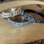 Evil Eye Side Opening Bangle Bracelet - Bansri Mehta Design