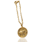 Ele Gold Carved Medallion Watch Charm - Bansri Mehta Design