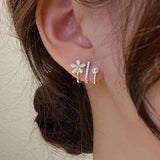 Trisha Crystal Pearl Earrings - Bansri Mehta Design