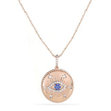 Nisa Evil Eye Medallion Necklace - Bansri Mehta Design
