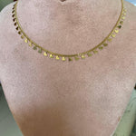 Mini Hearts Collar Chain Necklace - Gold - Bansri Mehta Design