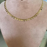 Mini Hearts Collar Chain Necklace - Gold - Bansri Mehta Design
