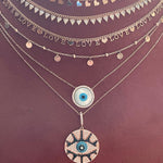 Mini Hearts Collar Chain Necklace - Rosegold - Bansri Mehta Design