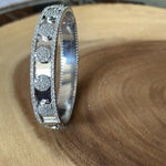 Circular Studded Side Opening Bangle Bracelet - Bansri Mehta Design