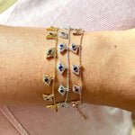 Mini Evil Eye Charm Bracelet - Bansri Mehta Design